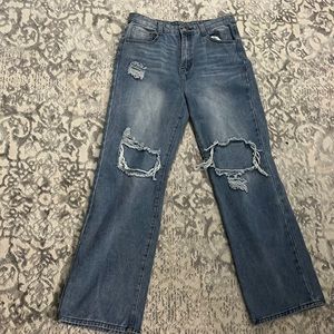 Lighter Wash ripped SHEIN Jeans